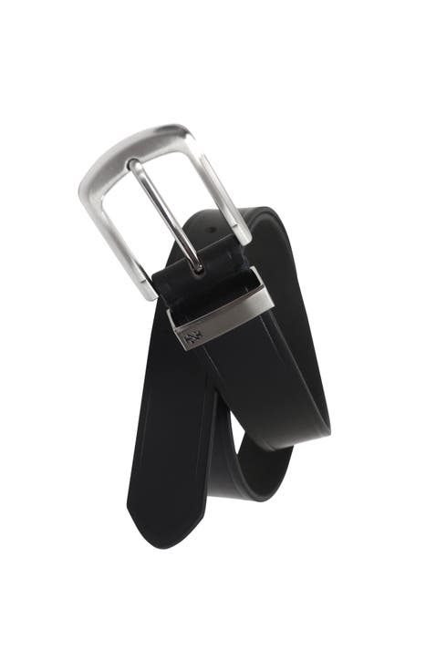 Mens Leather Jean Belt Metal Keeper