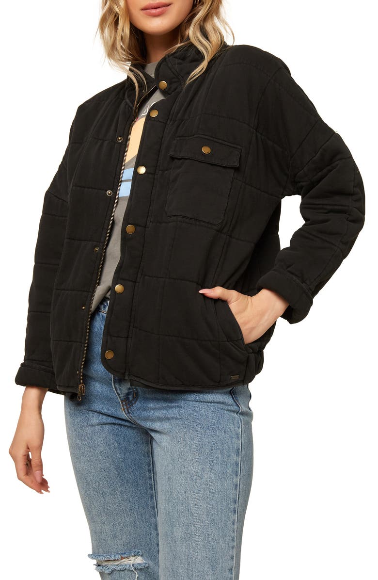 O'Neill Mable Knit Quilted Jacket, Main, color, 