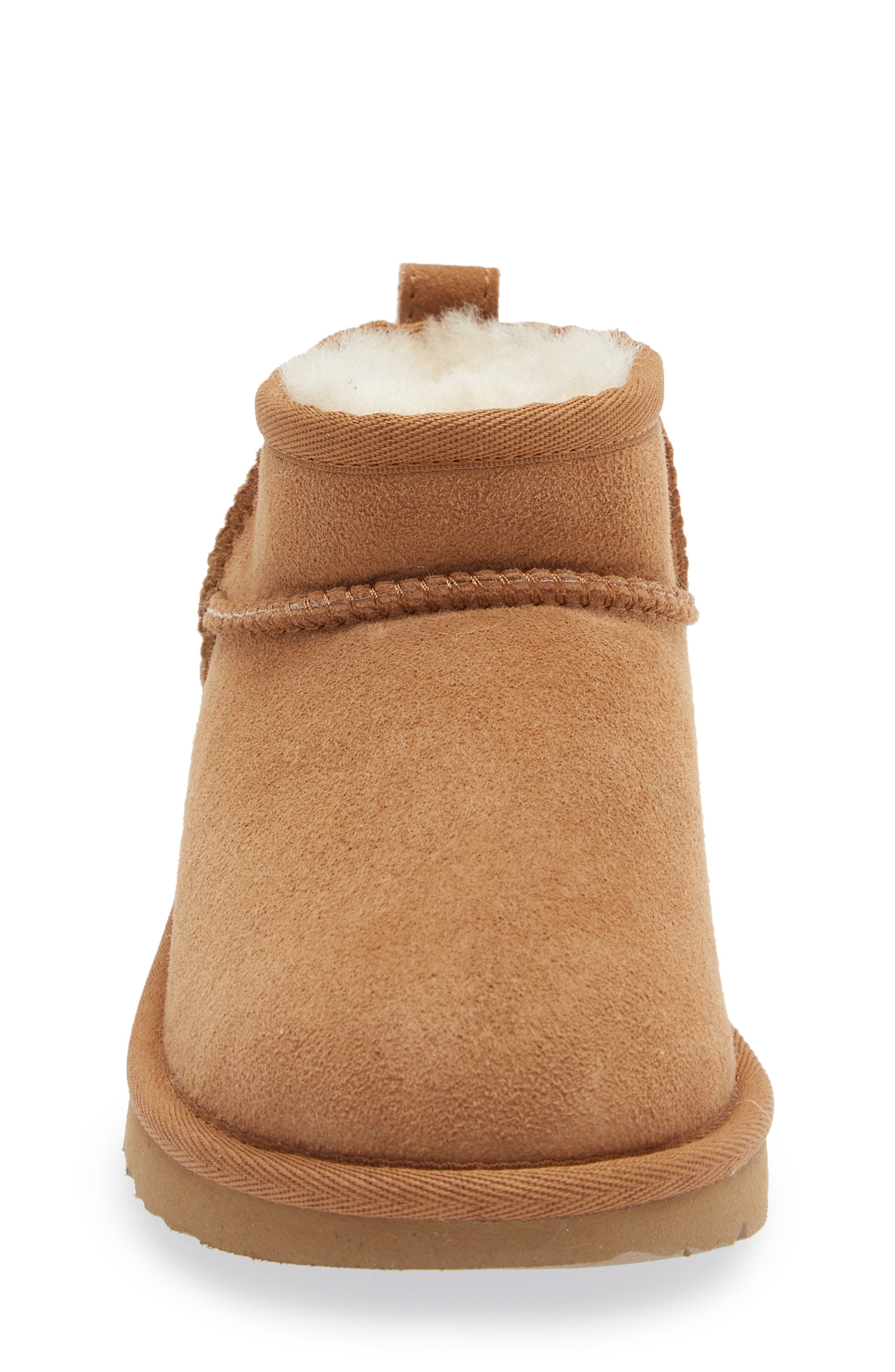 Kids' Classic Ultra Water Resistant Genuine Shearling Mini Boot, Alternate, color, CHESTNUT