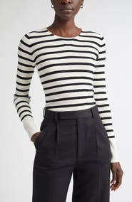 ST. JOHN Breton Stripe Sweater