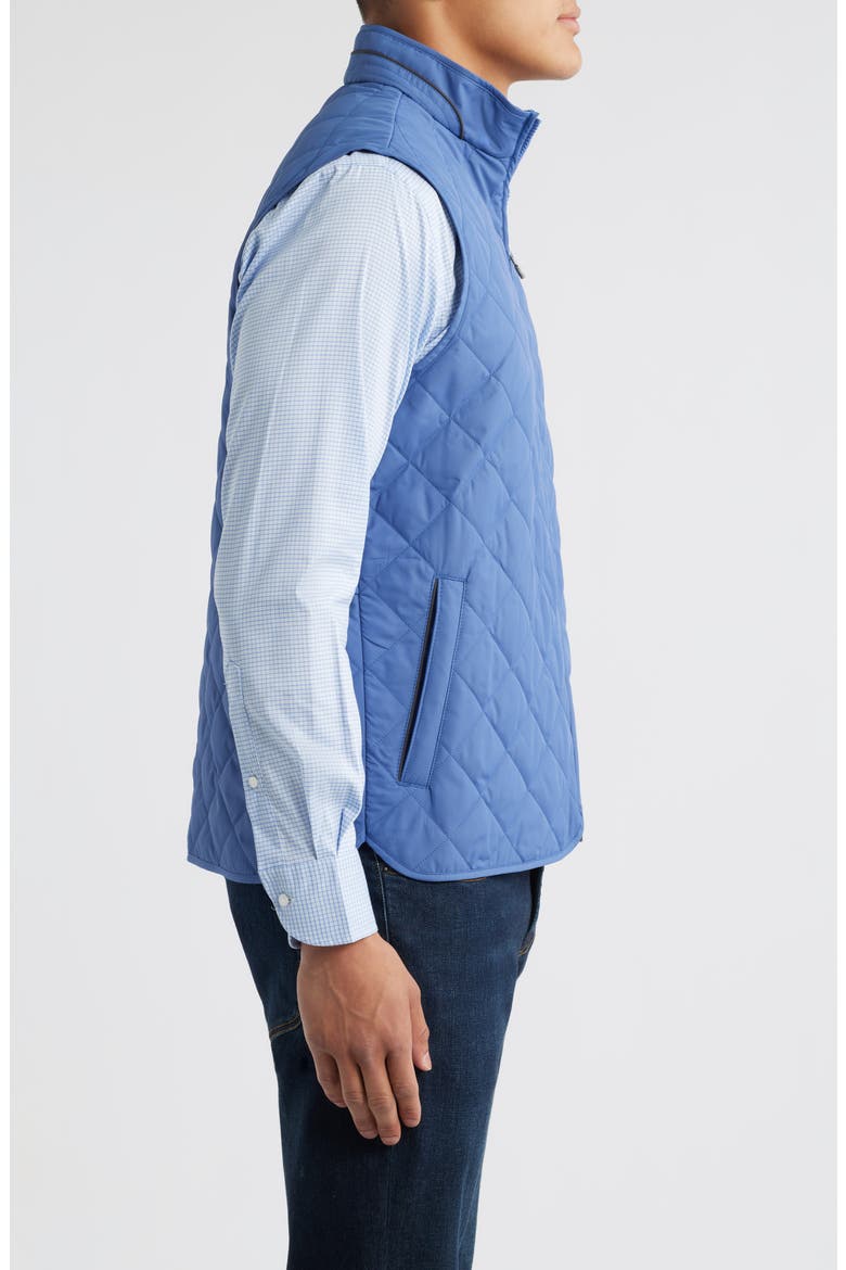 Essex Water Resistant Quilted Vest, Alternate, color, ASTRAL BLUE