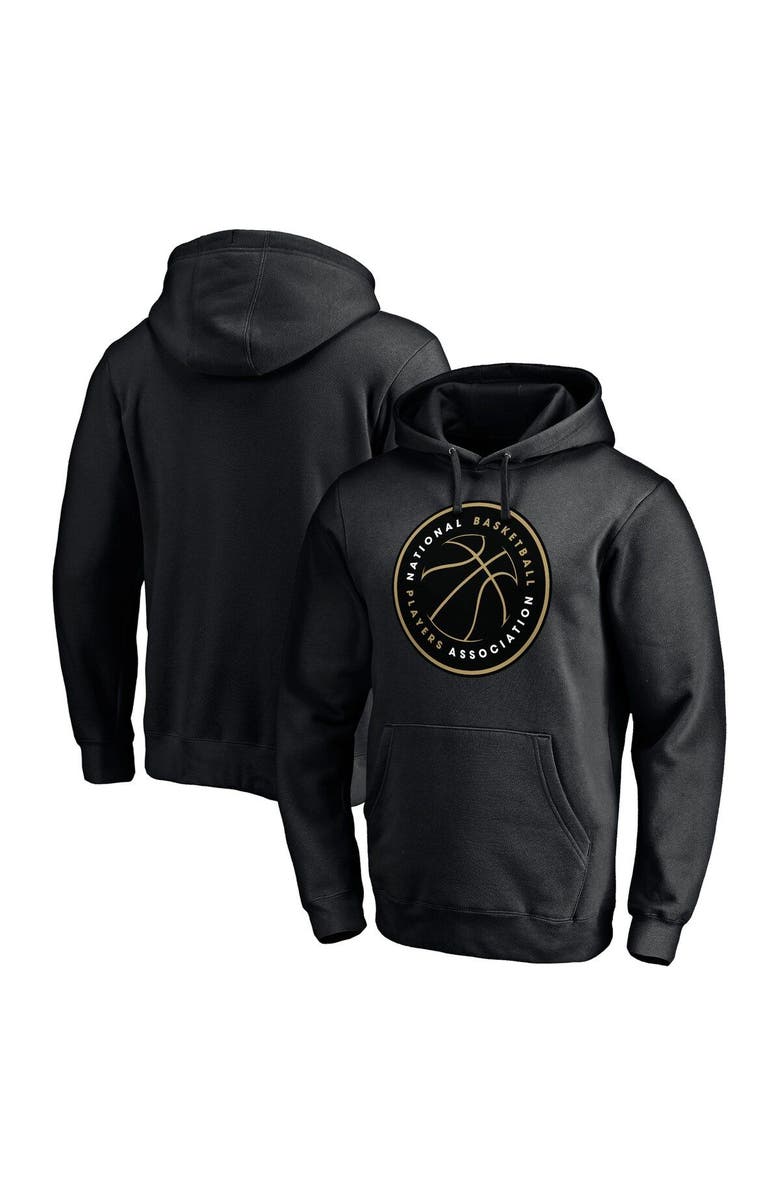FANATICS Men's Fanatics Branded Black NBPA Fan Favorite Fitted Pullover Hoodie, Alternate, color, 