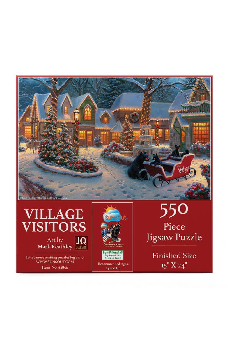 Sunsout Village Visitors 550 piece Jigsaw Puzzle for Adults, Alternate, color, Multicolor