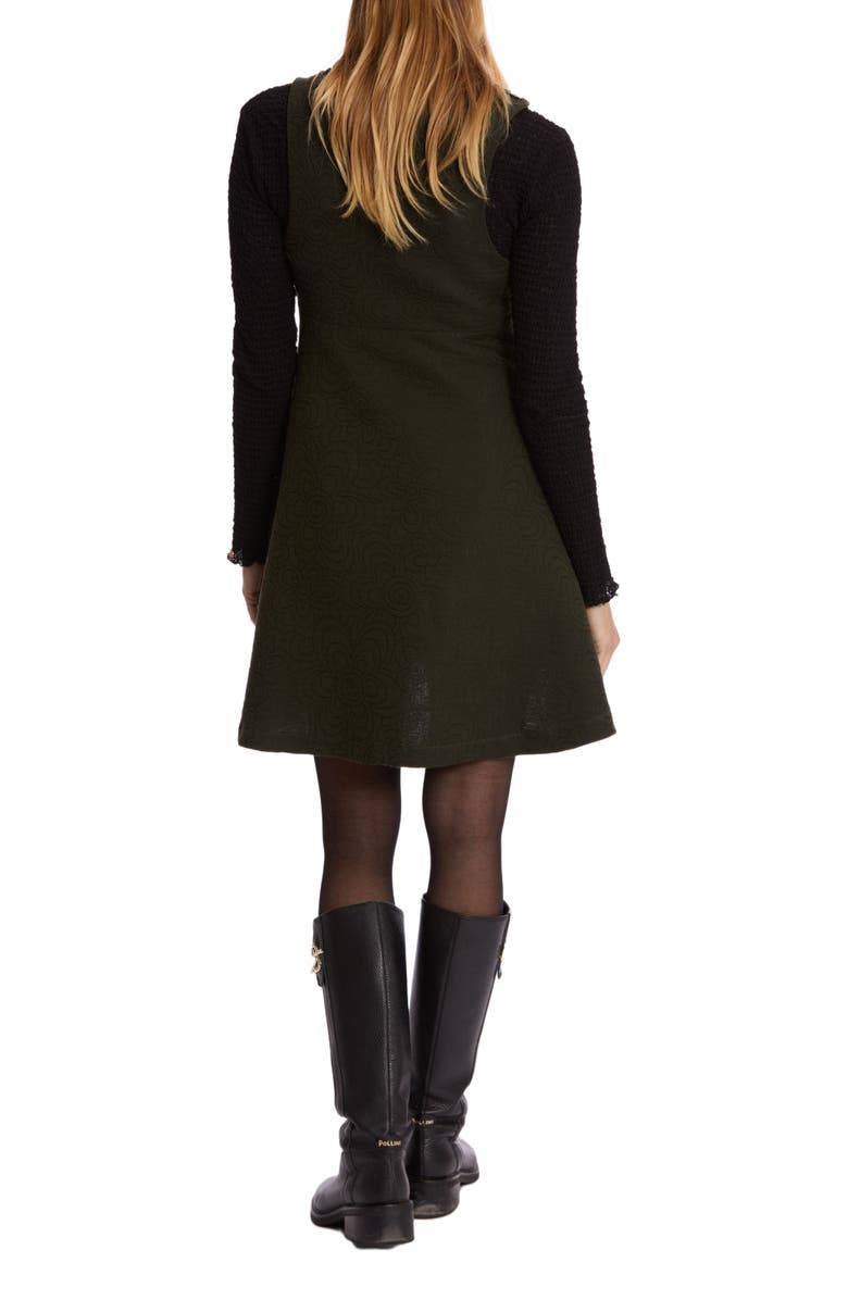 Cache Coeur Charlotte Maternity and Nursing Pinafore Dress, Alternate, color, Khaki