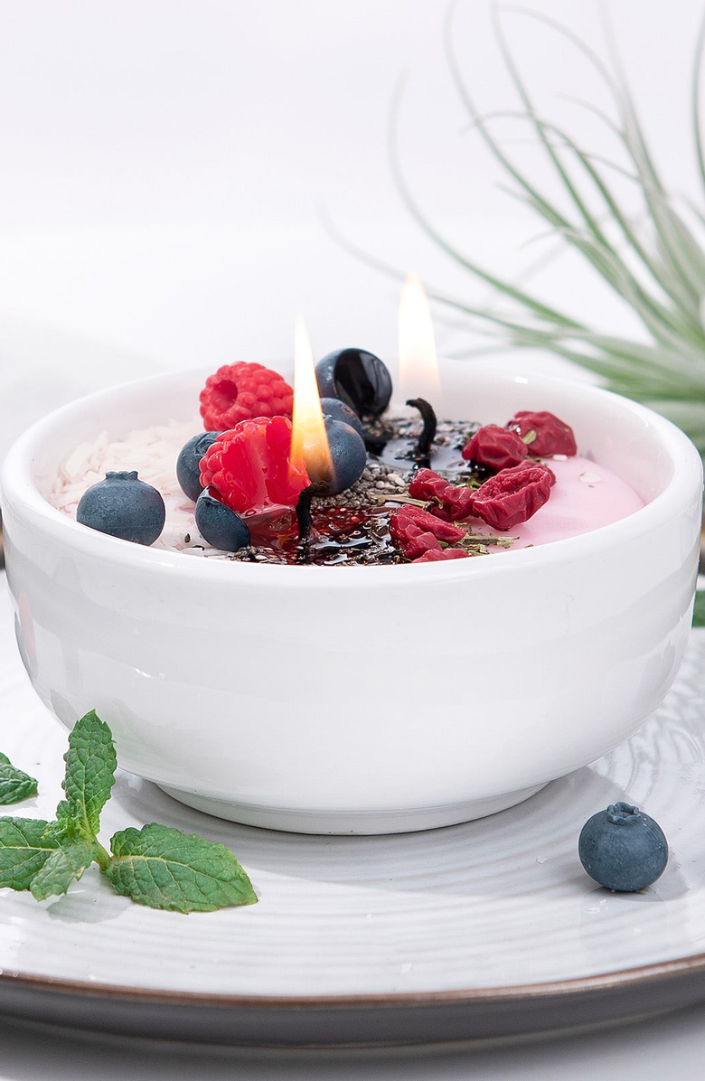 Southlake gifts Smoothie Yogurt Acai Bowl Candle, Alternate, color, Pink