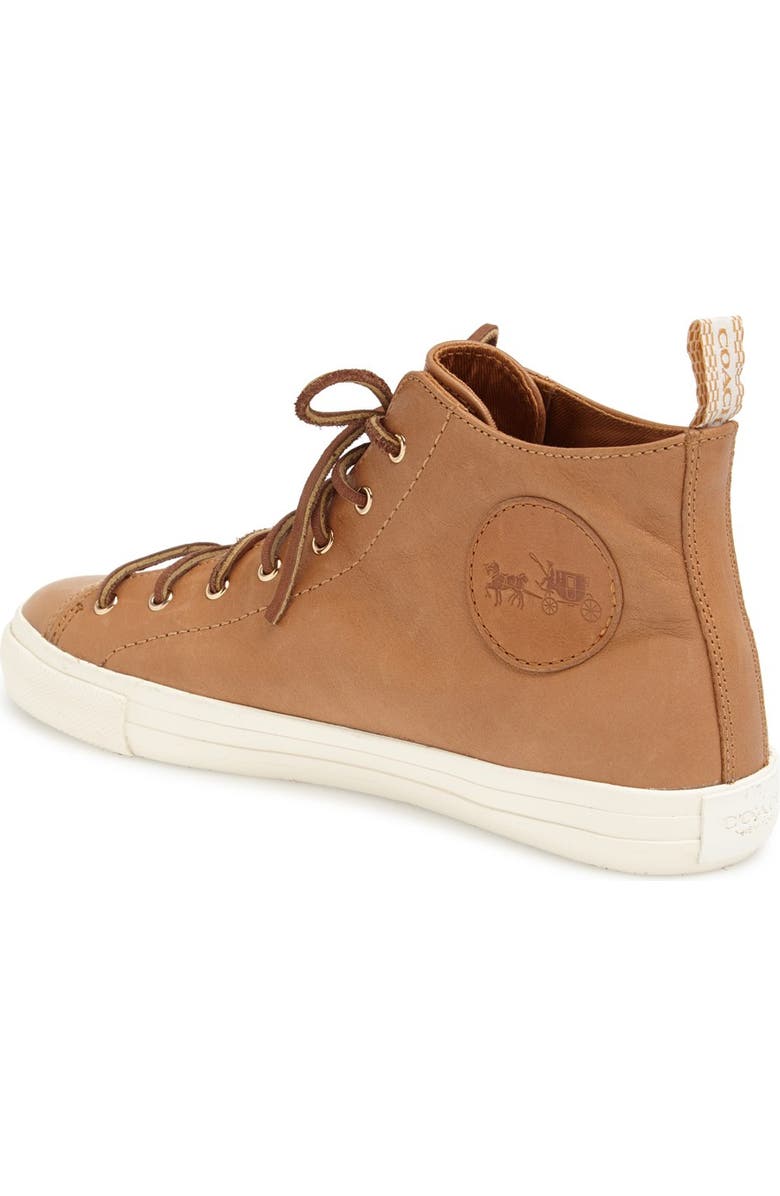 COACH 'Brenna' Leather Sneaker, Alternate, color,