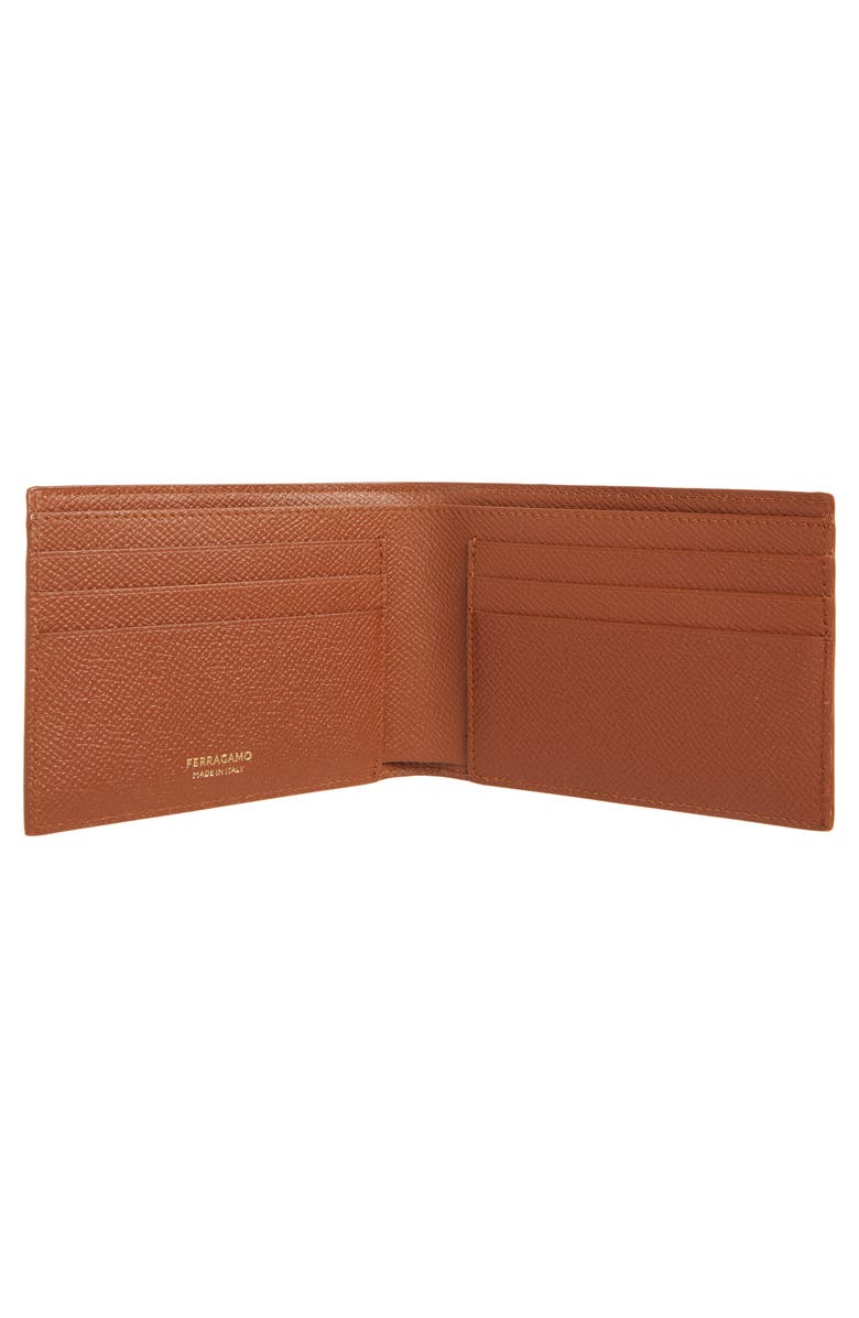 FERRAGAMO Double Gancio Leather Bifold Wallet, Alternate, color, 