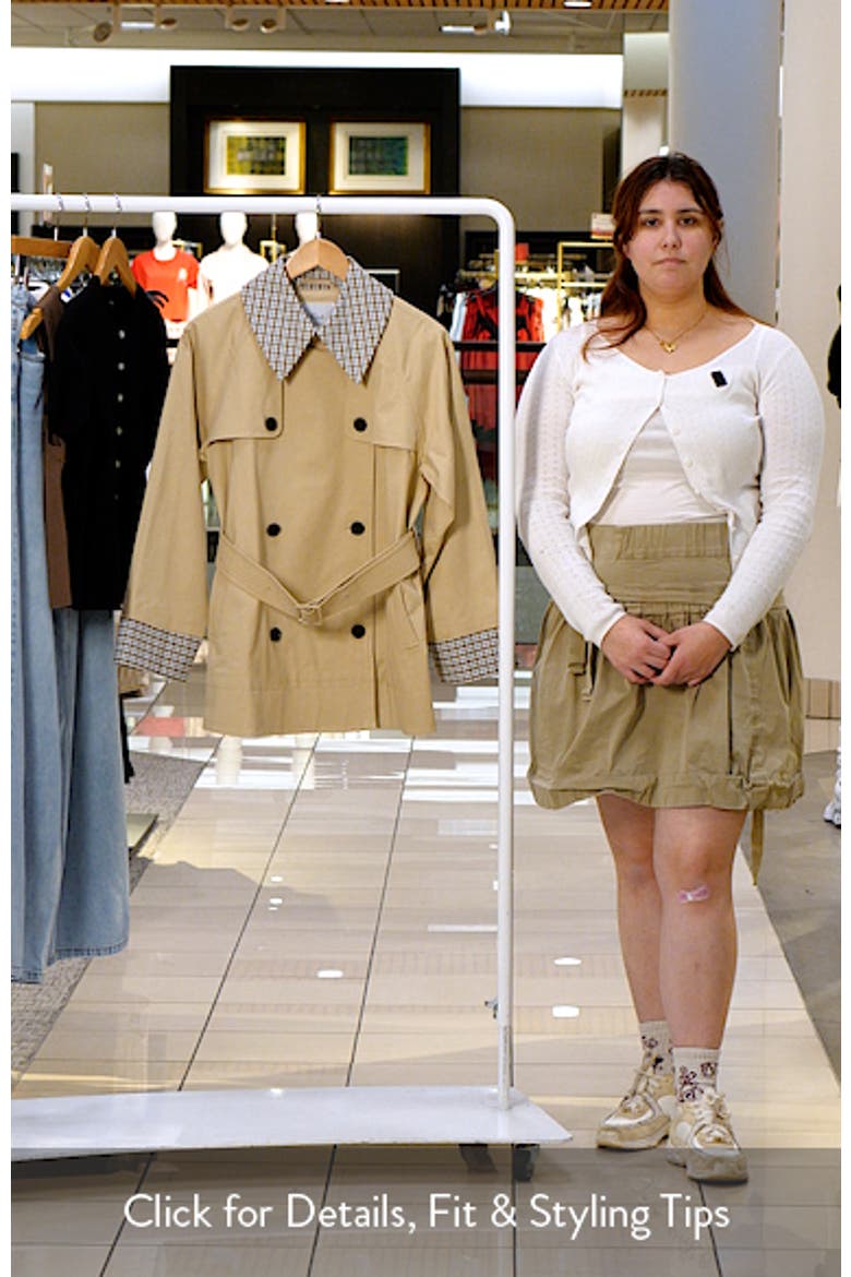 Lucien Belted Crop Trench Coat video