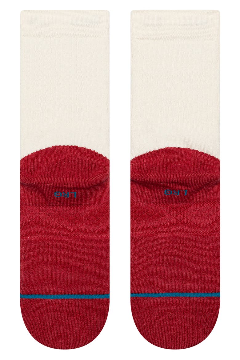 Kids' Heating Up Crew Socks, Alternate, color, RED