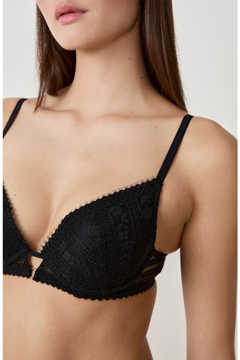 Aura N°2 Classique Underwire Bra, Alternate, color, BLACK