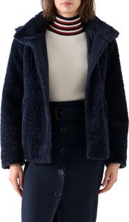 Akris punto Faux Fur Hooded Short Coat