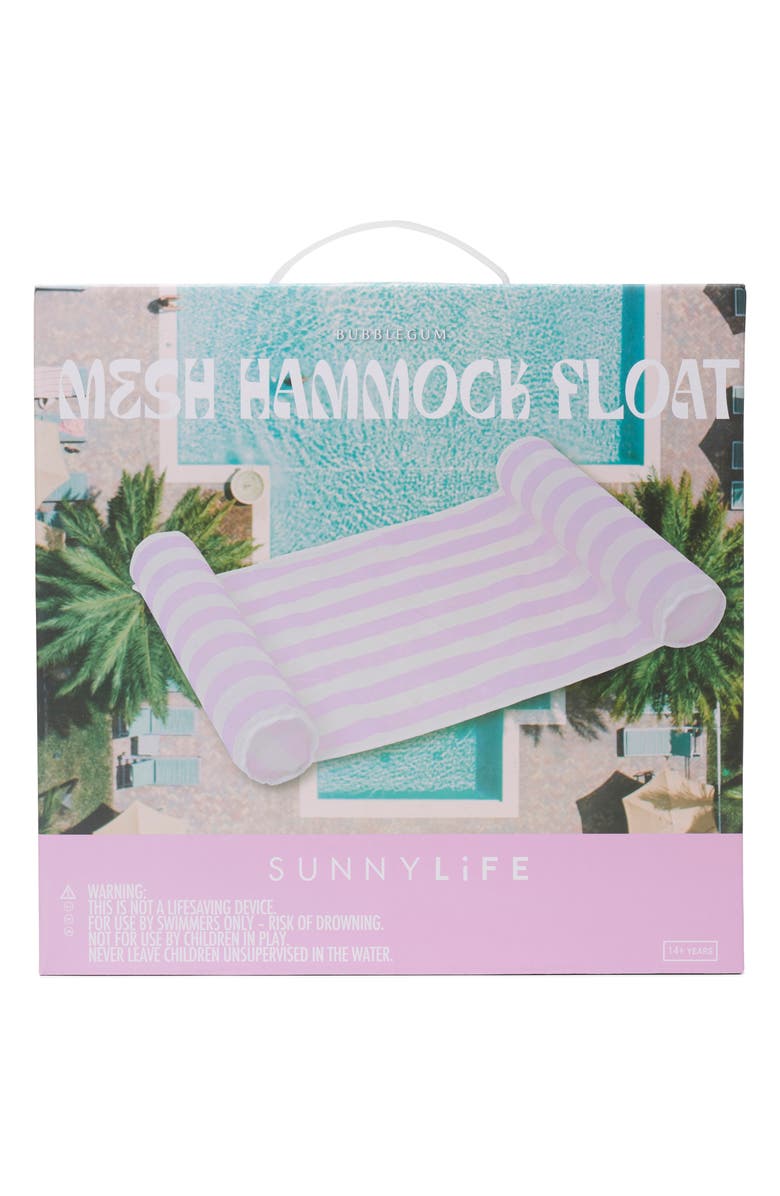 Sunnylife Bubblegum Hammock Pool Float, Alternate, color, 