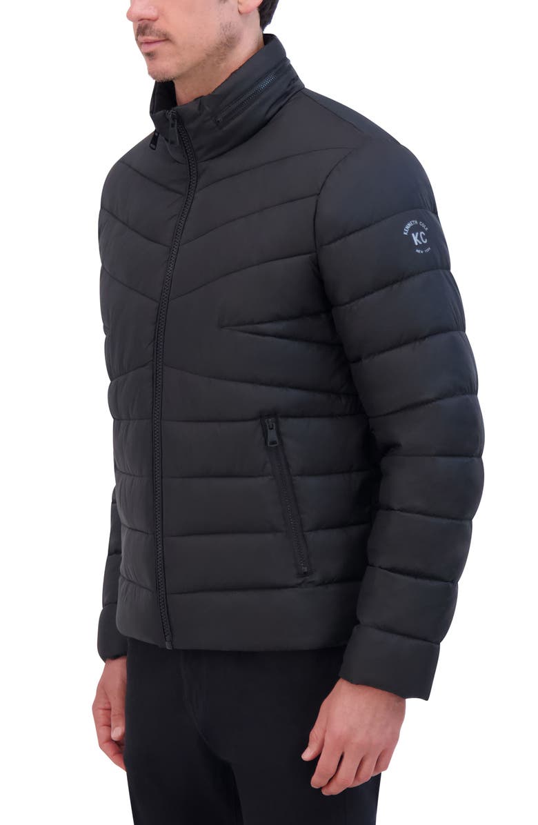 Kenneth Cole Quilted Puffer, Alternate, color, Black