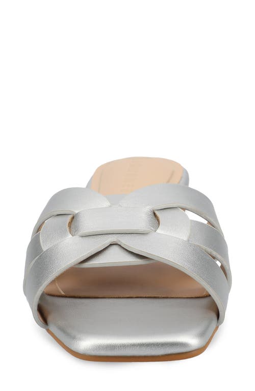 Journee Collection Tru Comfort Arrina Sandal In Silver
