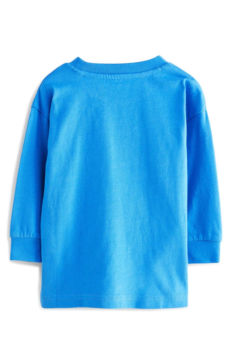 NEXT Kids' Koala Long Sleeve Cotton Graphic Pocket T-Shirt, Alternate, color, Blue
