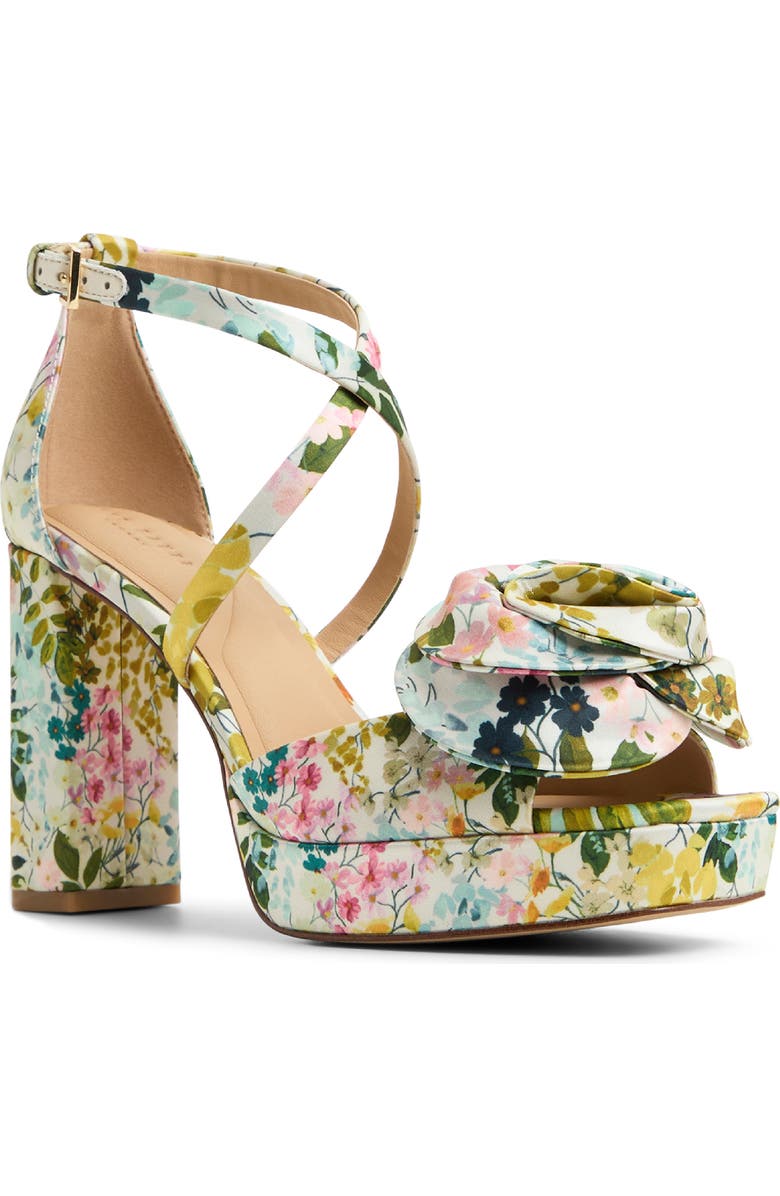 Ted Baker London Maddy Rose Platform Sandal, Main, color, Floral
