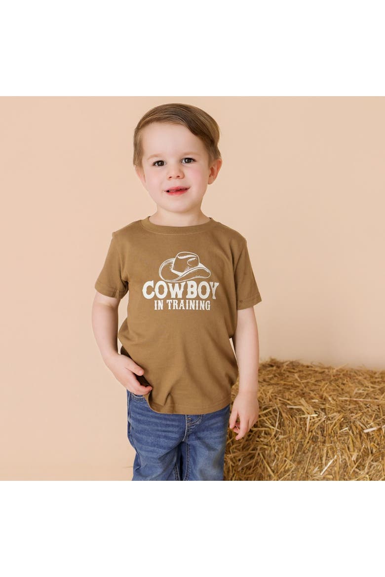 Cowboy In Training Western Short Sleeve T-Shirt, Alternate, color, Mocha