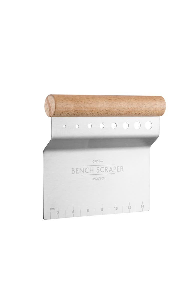 MASON CASH Innovative Kitchen Bench Scraper, 4-in-1 Dough Cutter with Herb Stripper, Main, color, Silver