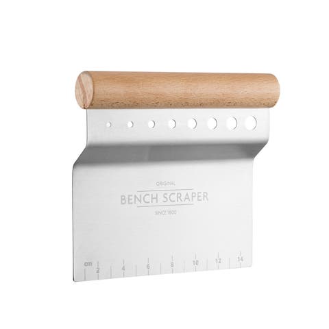 Innovative Kitchen Bench Scraper, 4-in-1 Dough Cutter with Herb Stripper