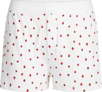Rib Stretch Cotton Loose Boxers