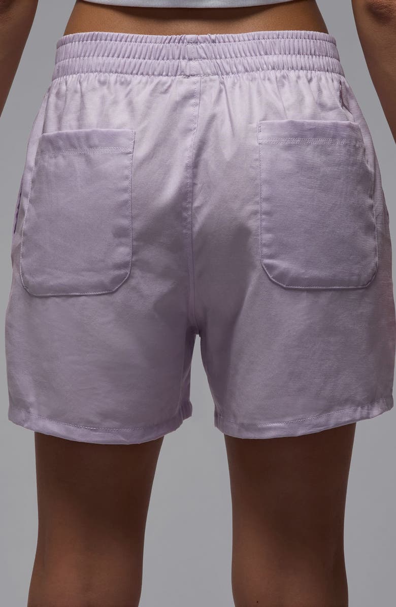 Jordan Rose Embroidered Cotton Shorts, Alternate, color, Doll