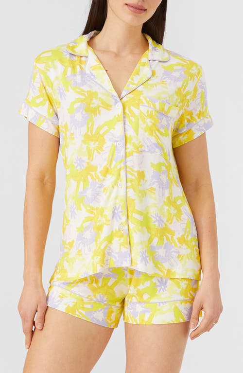 Alivia Jenna Print Short Pajamas in Painterly Petals 