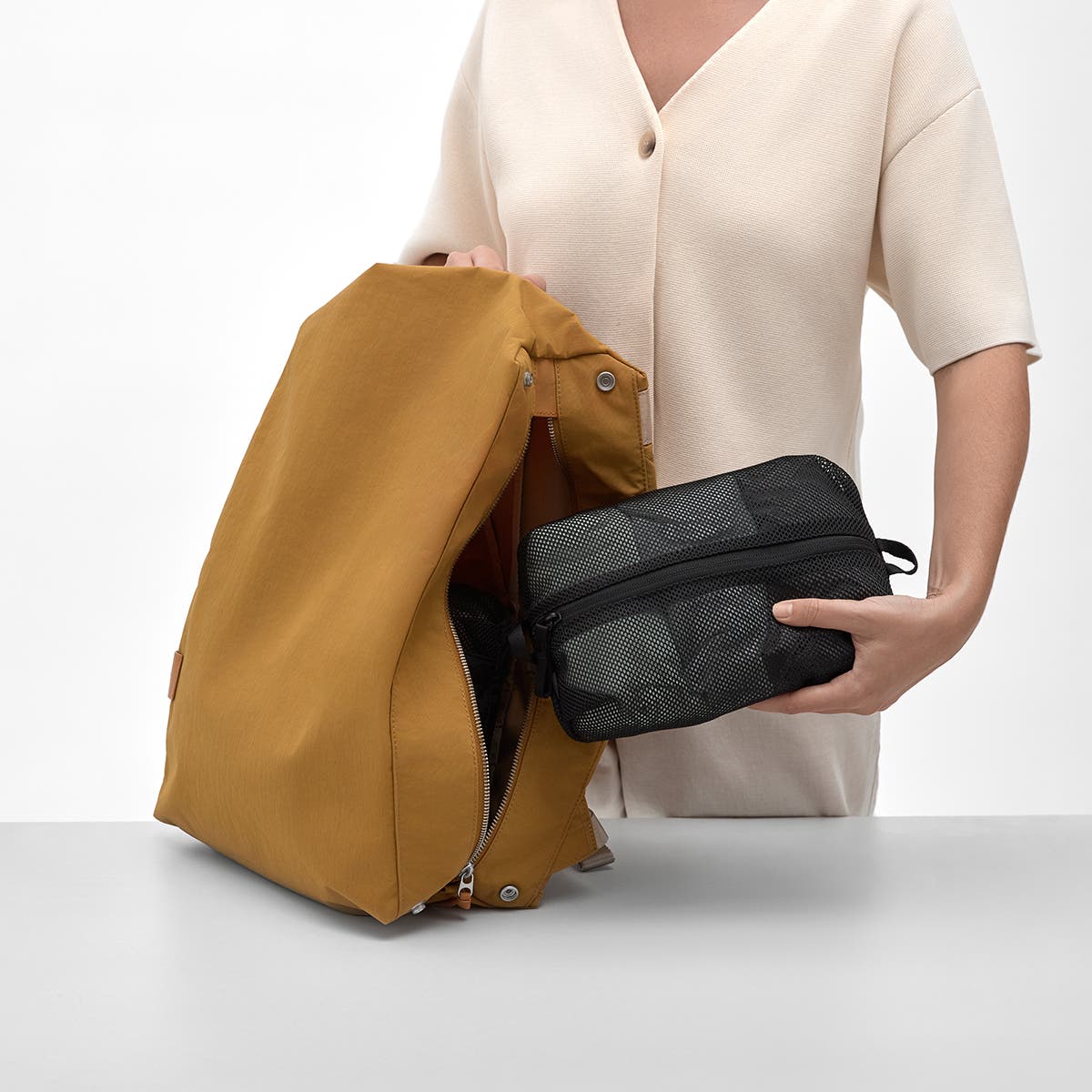 LOJEL ORDO Everyday 5-Piece Travel Packing Cube Organizer Set, Alternate, color, Black