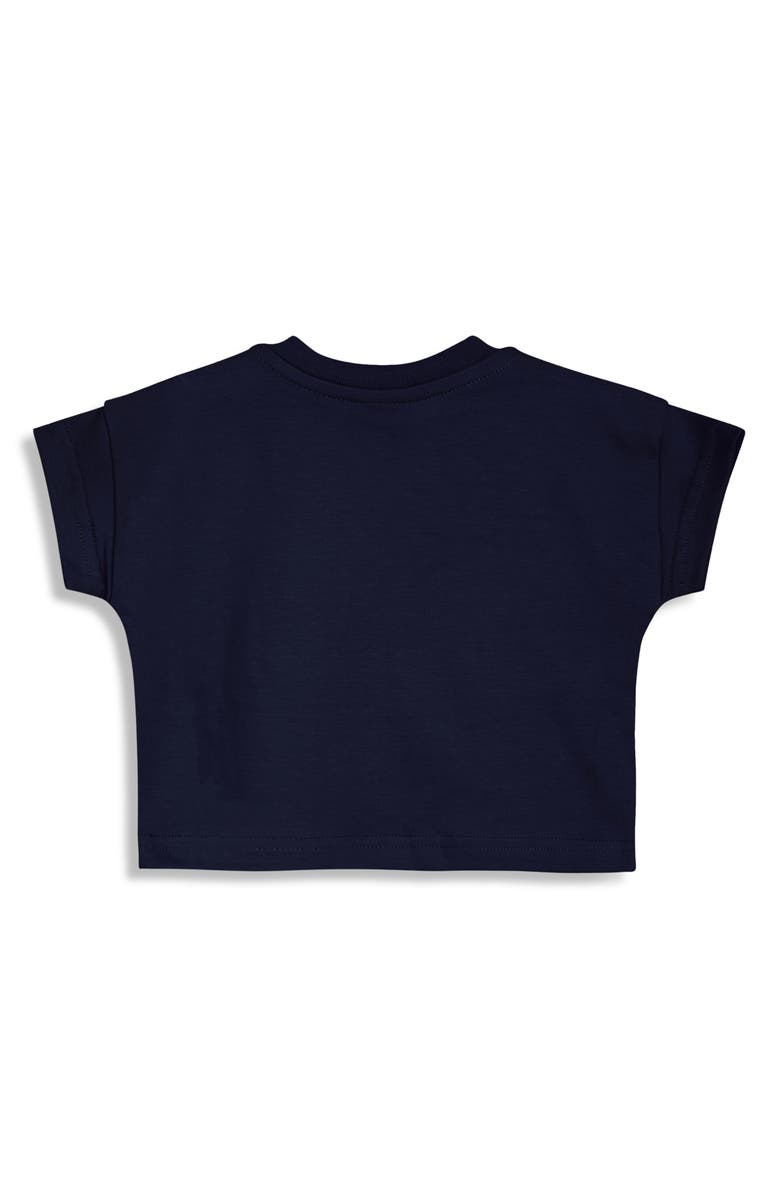 JOJO MAMAN BEBE Checkerboard Cotton Shirt & Overalls Set, Alternate, color, Navy