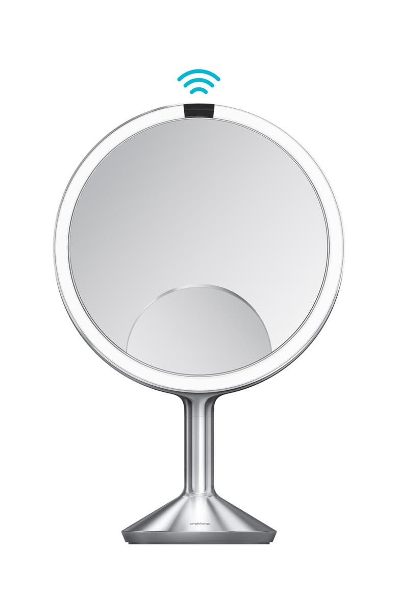 Trio Max Sensor Mirror, Main, color, BRUSHED STAINLESS STEEL