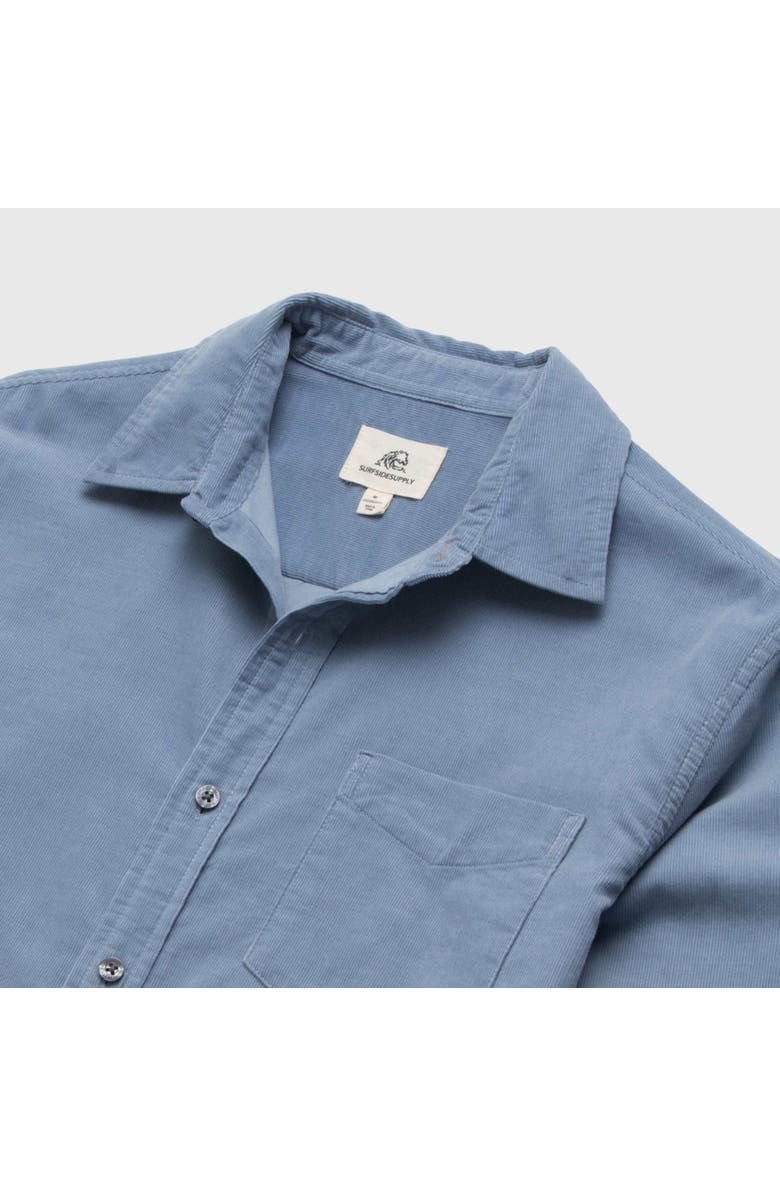 Surfside Supply Co. Brian Corduroy Shirt, Alternate, color, Country Blue