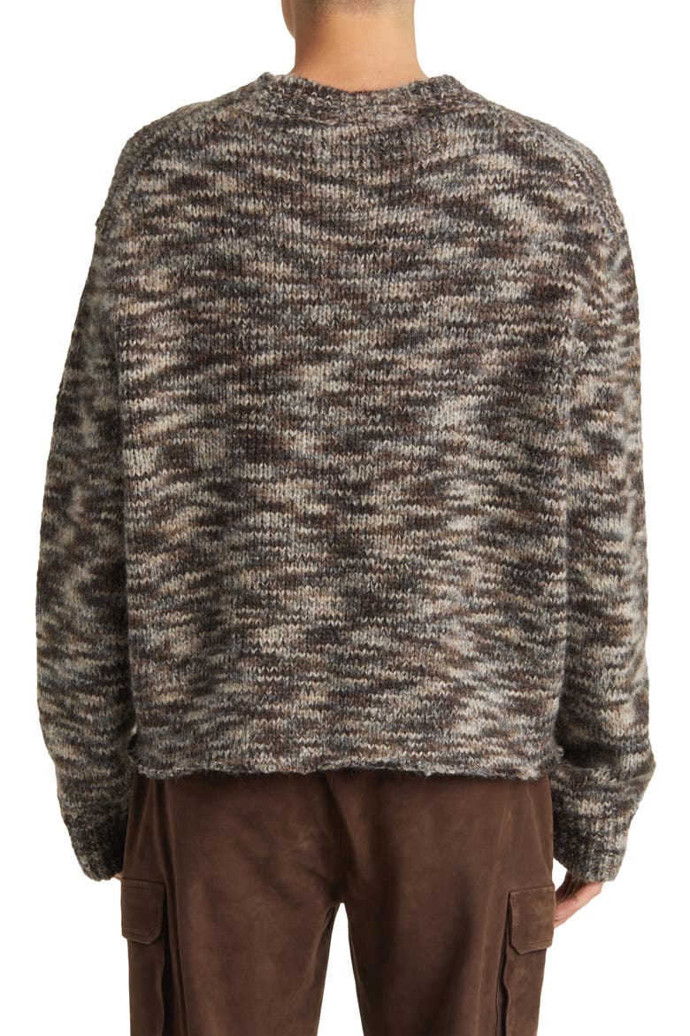 Crewneck Sweater, Alternate, color, MARRON MULTI