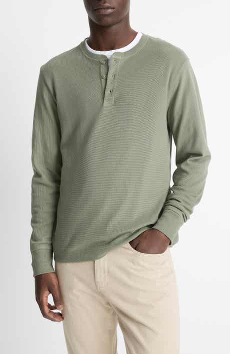 Vince Long Sleeve Pima Cotton Henley