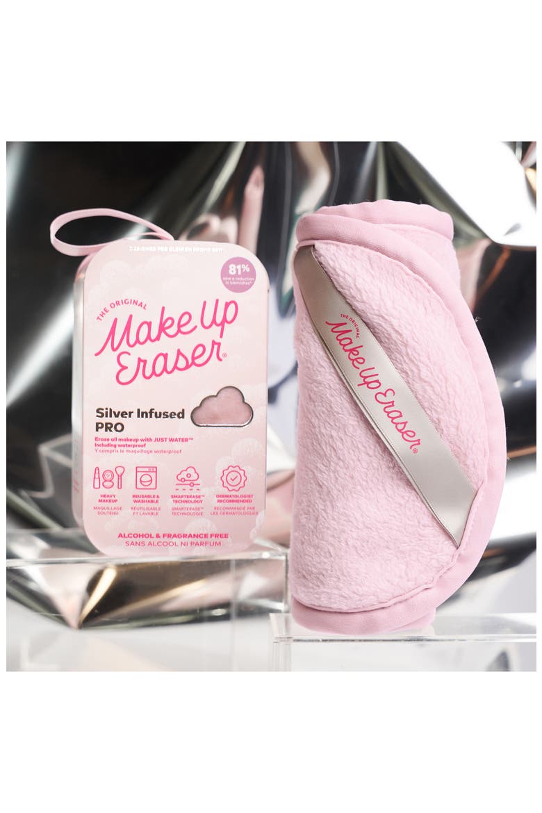 Silver Infused PRO Reusable MakeUp Eraser Cloth, Alternate, color, SILVER INFUSED