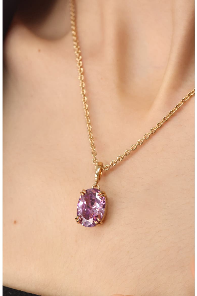 Grape Glow Pendant, Alternate, color, Purple & Gold