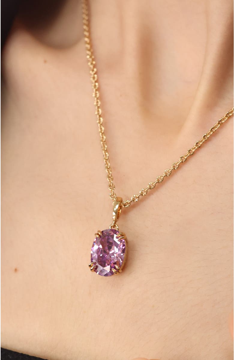 RC RETRO CHIC Grape Glow Pendant, Alternate, color, Purple & Gold