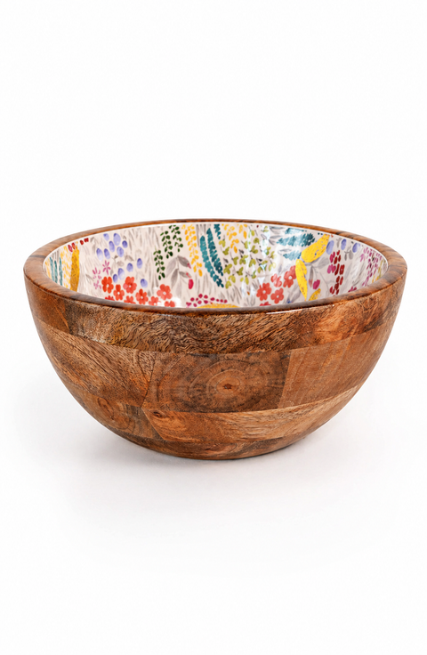 Large Floral Gold Foil Bowl, Medium