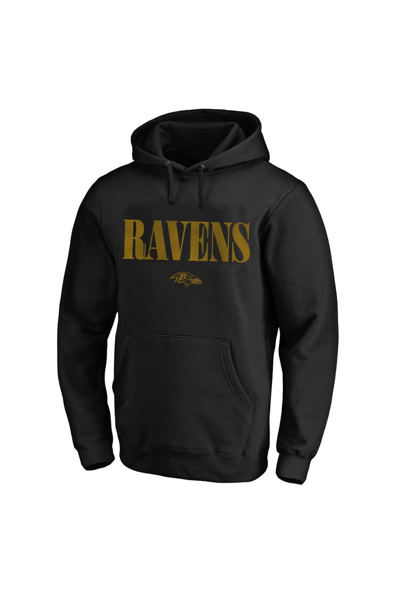 Men's Fanatics Black Baltimore Ravens Big & Tall Relaxed Intense Rivalry Hoodie, Alternate, color, Black