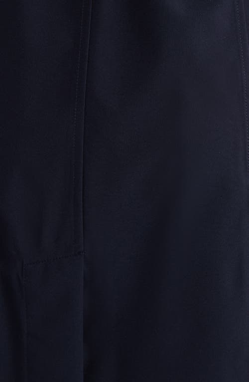 Save The Duck Jackie Water Resistant Raincoat With Removable Hood In Blue Black