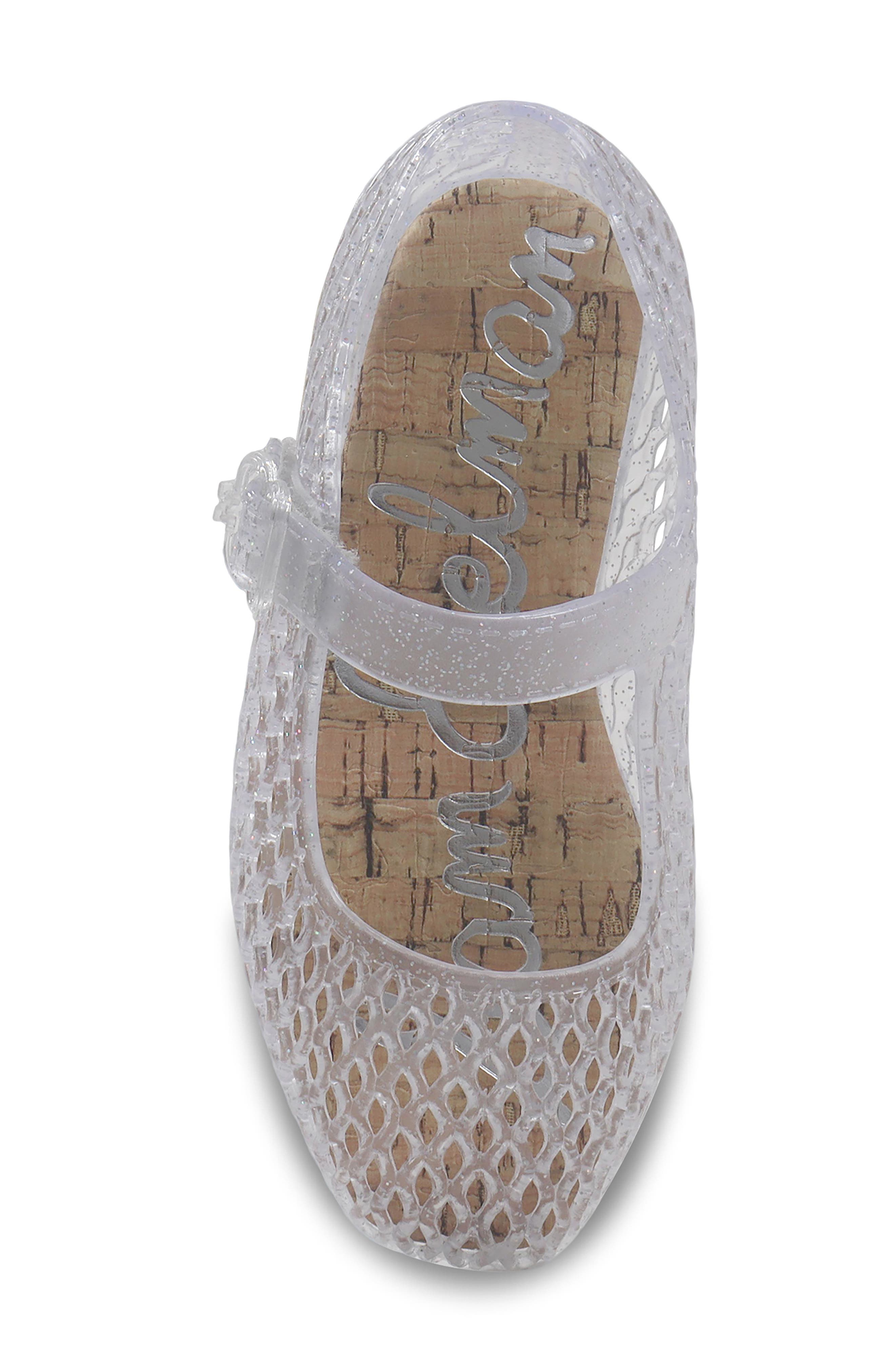 Sam Edelman Kids' Quinn Jelly Mary Jane Flat, Alternate, color, Clear
