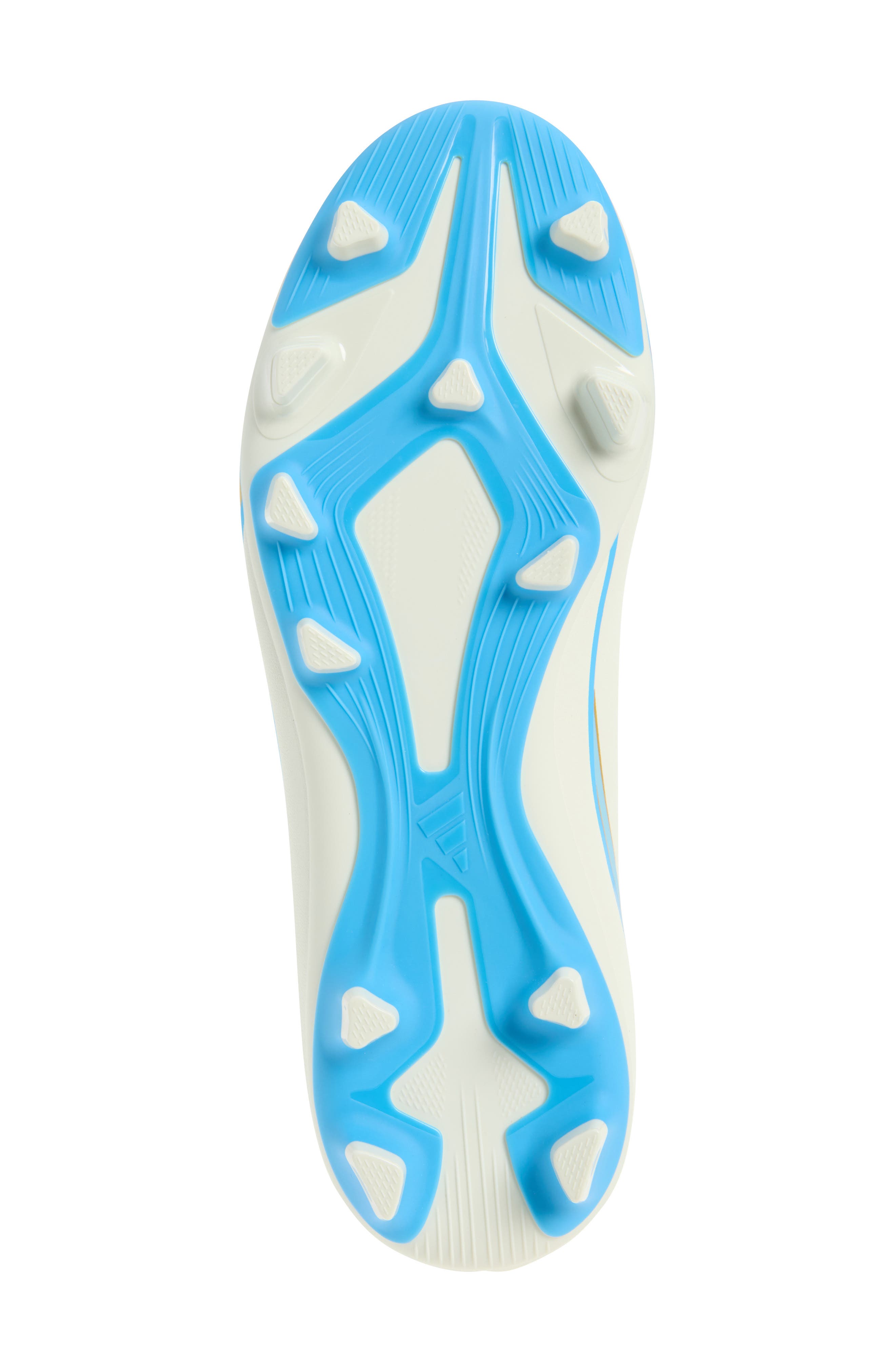 adidas Kids' F50 Messi Club Soccer Cleat, Alternate, color, Ivory/ Semi Blue/ Icey Blue