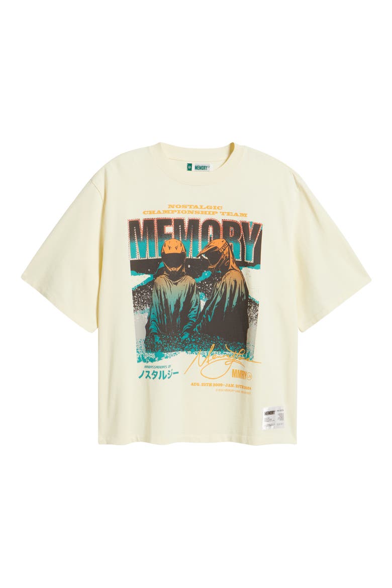 Oversize Crystal Embellished Nostalgic Champs Crop Graphic T-Shirt, Alternate, color, OFF WHITE