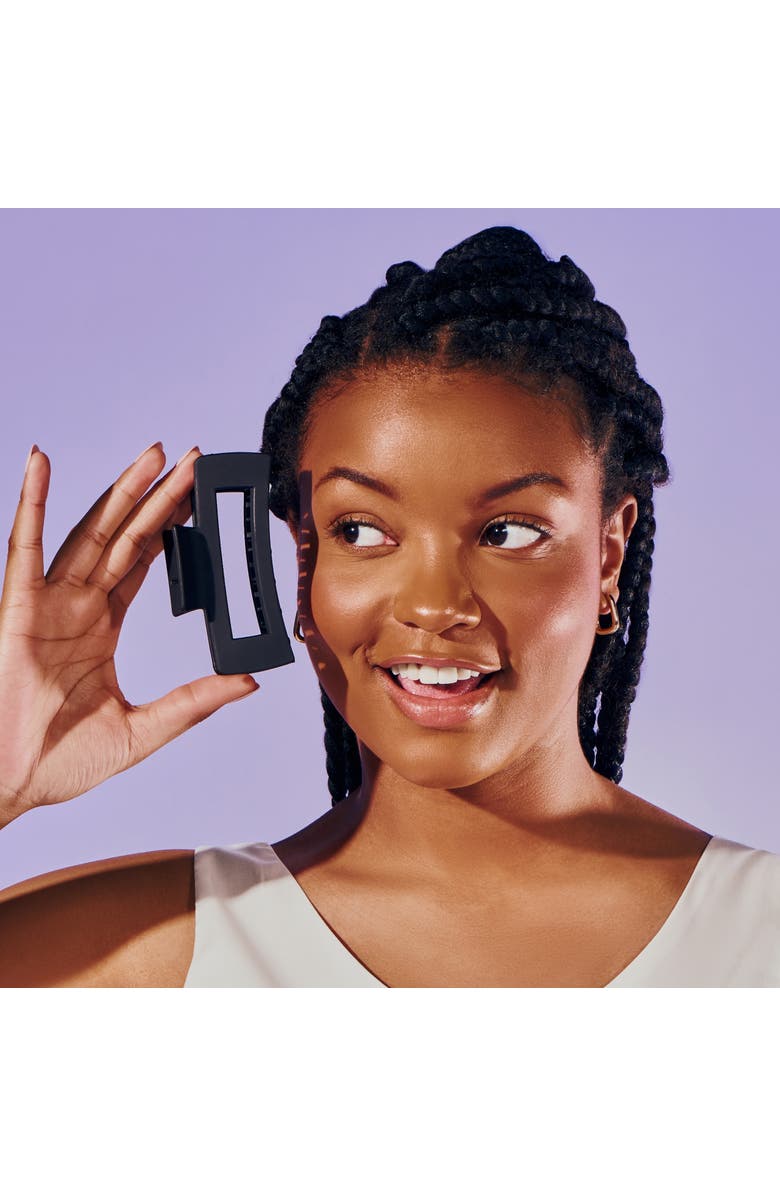Gimme Beauty Rectangle Claw Clip Duo, Alternate, color, Black