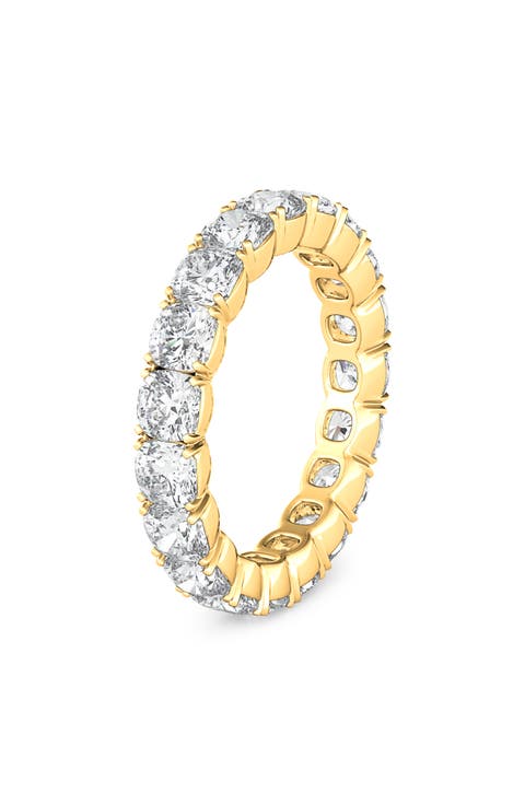 Cushion Cut Lab Created Diamond Eternity Ring