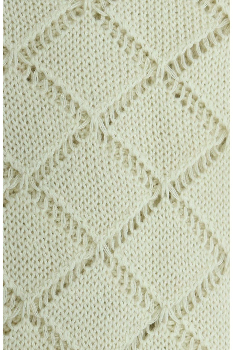 Cashmere and Silk loop scarf, Alternate, color, WHITE