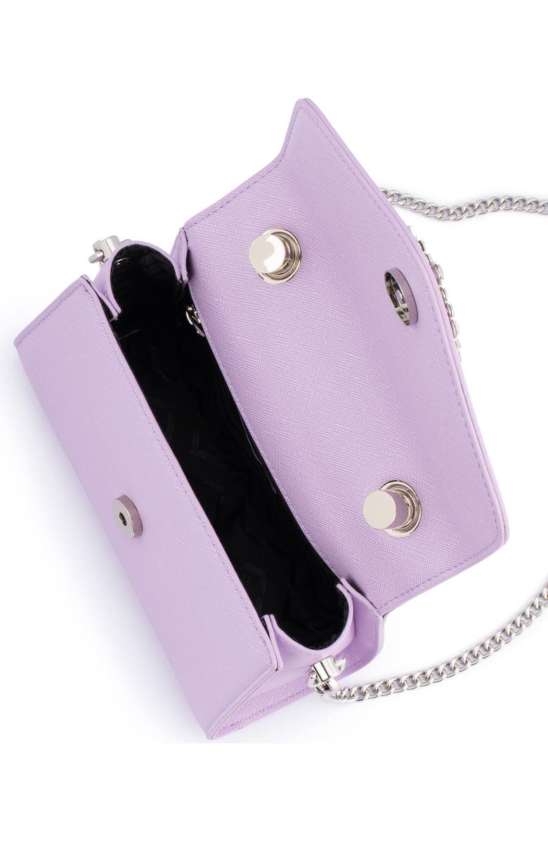 Olga Berg Alejandra Embellished Top Handle Bag, Alternate, color, Lilac