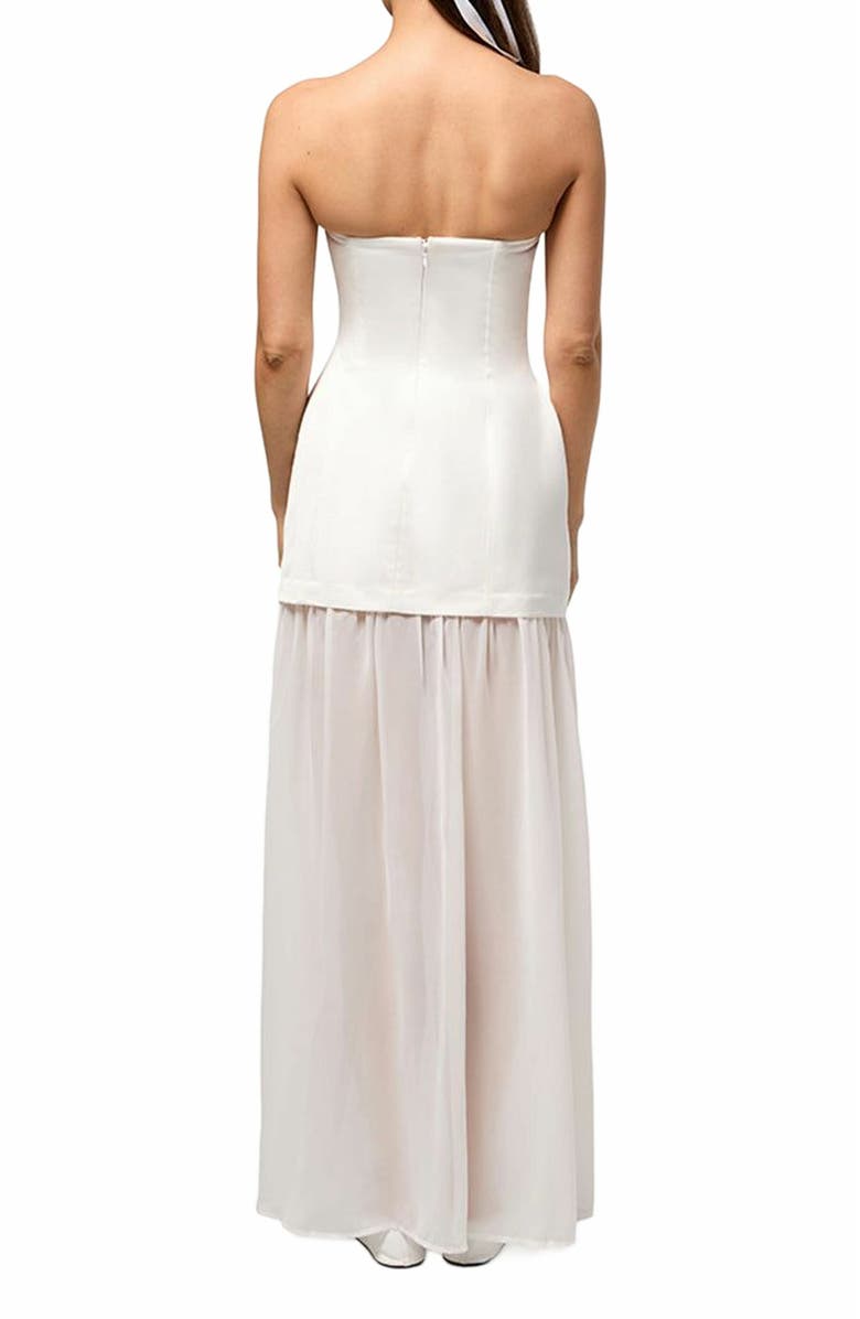 WeWoreWhat Corset Sheer Maxi Dress, Alternate, color, 