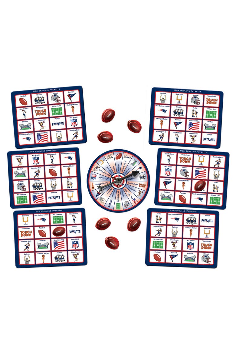 New England Patriots NFL Bingo Game, Alternate, color, Multicolor