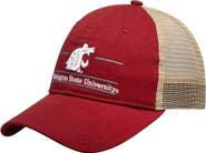 THE GAME Men's The Game Crimson Washington State Cougars Split Bar Trucker Adjustable Hat