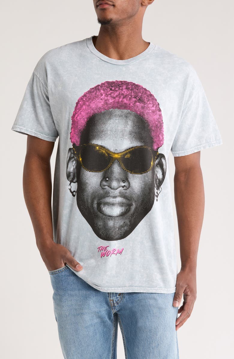 Philcos Dennis Rodman 'The Worm' Graphic T-Shirt, Main, color,