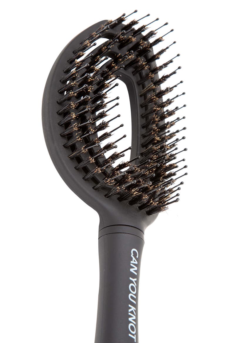 Knotty Brush, Alternate, color, BLACK